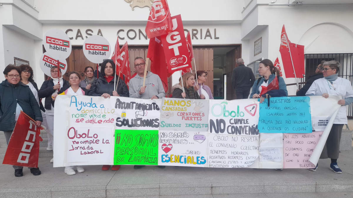 Las trabajadoras del Servicio de Ayuda a Domicilio de Palma del Río exigen dignidad y denuncian abusos laborales