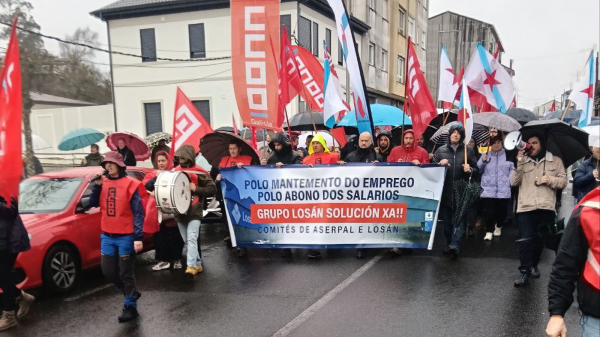 Manifestación Losán Galicia