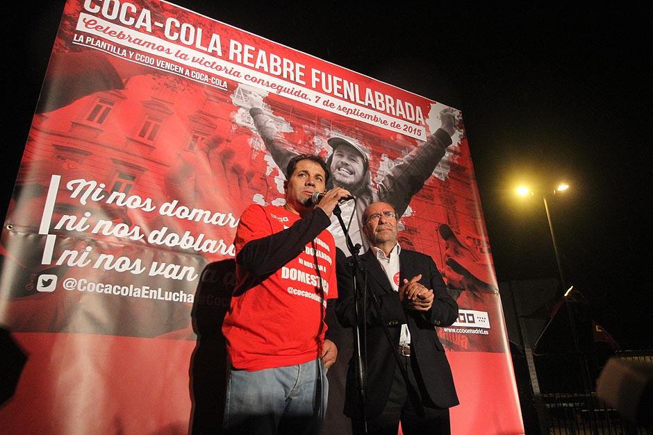 Reapertura de la fábrica de Coca Cola en Fuenlabrada