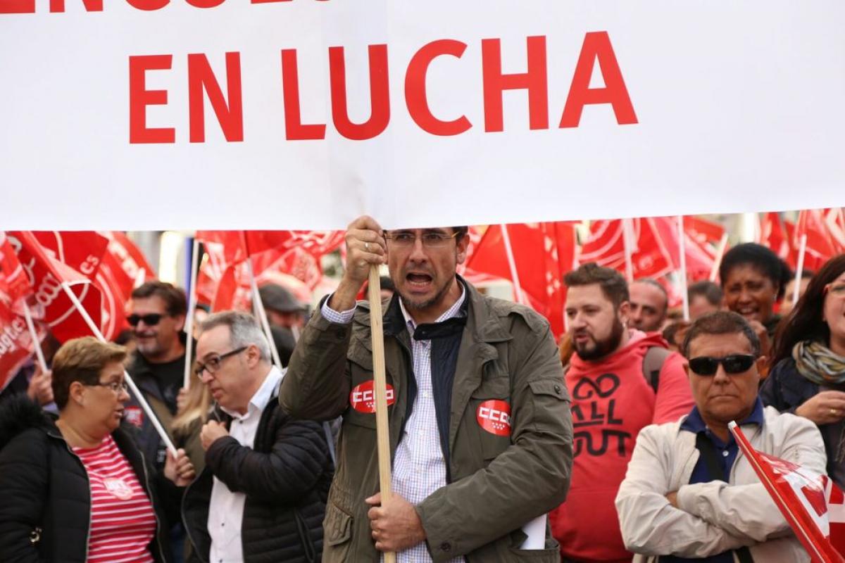 Manifestación por un convenio justo contra la explotación y la precariedad en los sectores TIC y EM