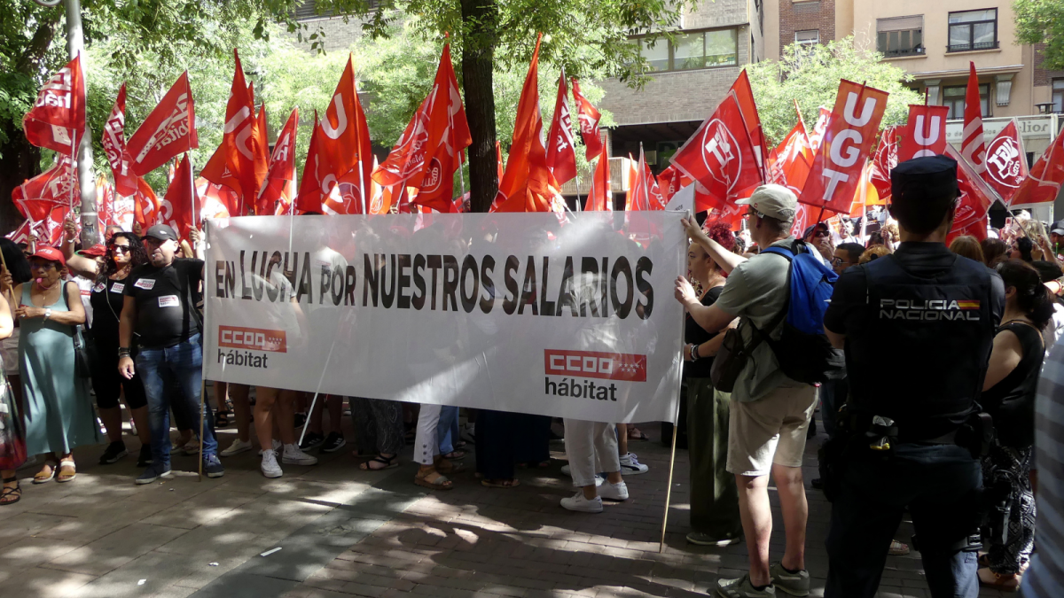 Manifestación Limpieza Edificios y Locales Madrid