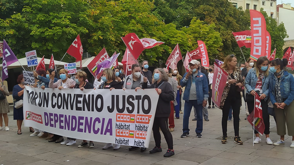 Movilizaciones desbloqueo del convenio de la dependencia 28 de septiembre La Rioja